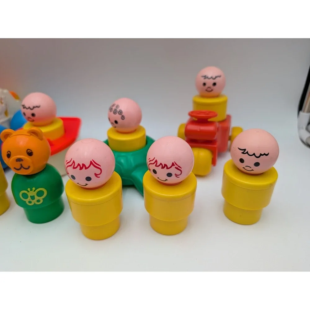 Fisher Price Little People Lot Bigger Jumbo Vintage Figures Vehicles